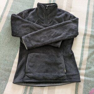 The North Face women's black fleece jacket